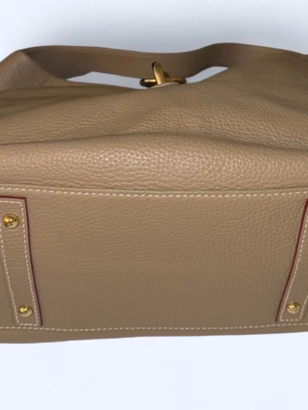 Dooney & Bourke Taupe Pebbled Leather Hobo with Coin Purse